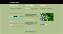 Desktop Screenshot of luminousgreen.org