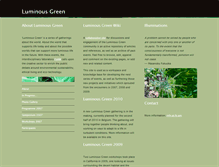 Tablet Screenshot of luminousgreen.org